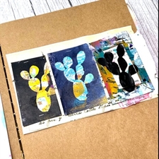 Dina Wakley Stencil - Cactus Masks